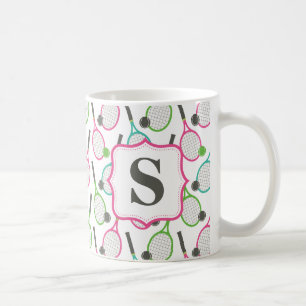 Preppy Roze Groene Blauwgroen Gepersonaliseerde Koffiemok