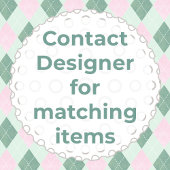 Preppy Roze Groene Golf Winkelwagen Baby Meisje Do Ronde Sticker