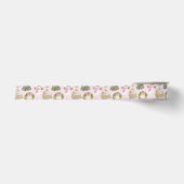 Preppy Roze & Groene Kerst Grosgrain Lint (Voorkant)