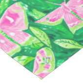 Preppy Roze & Groene Moth Lente Zomer Tafelkleed (Gekanteld)