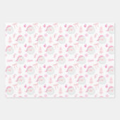 Preppy Roze Kerst inpakpapier (Voorkant)