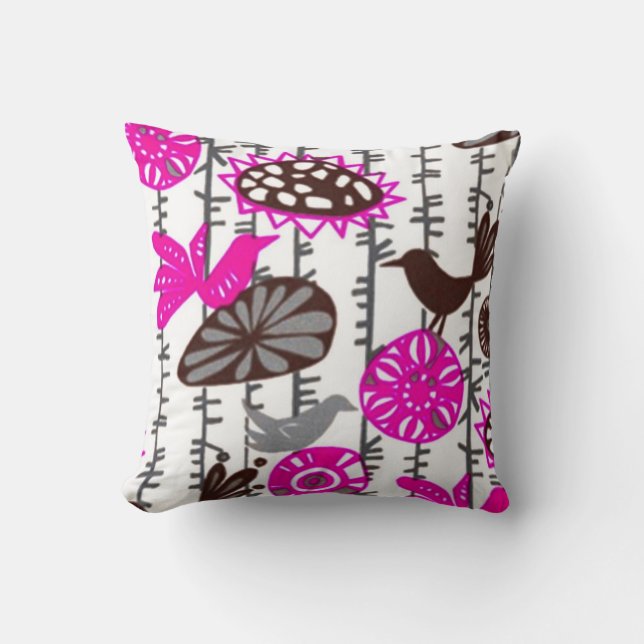 Preppy roze kussen (Voorkant)