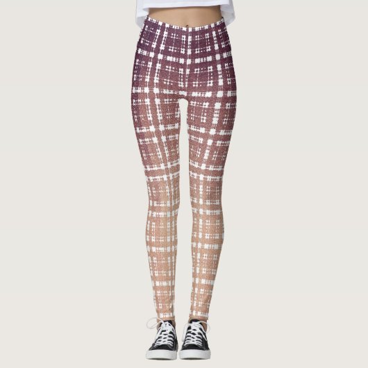 Preppy roze Mode Leggings (Voorkant)