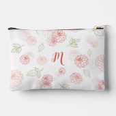 Preppy Roze Monogram Bloem Etui (Achterkant)