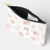 Preppy Roze Monogram Bloem Etui (Open)