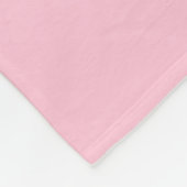 Preppy Roze Monogram Naam Deken (Hoek)