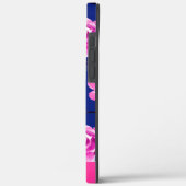 Preppy Roze Navy Palm Bloemstuk Persoonlijke iPhon Case-Mate iPhone Case (Achterkant / Links)