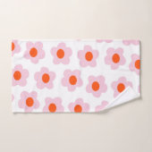 Preppy roze rode hippie fluitpatroon bad handdoek (Handdoek)