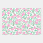 Preppy Roze Rozentuin Inpakpapier Vel (Voorkant 3)