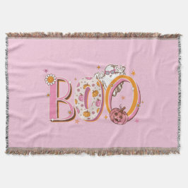 Preppy Roze Spootacular Boo Halloween Deken