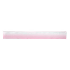 Preppy Roze Streep Satijnen Lint