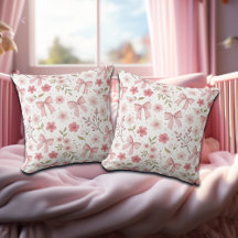 Preppy Roze strik en bloemen