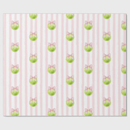 Preppy Roze Tennisbal Cadeaupapier