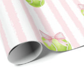 Preppy Roze Tennisbal Cadeaupapier (Rol Hoek)