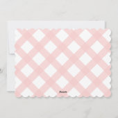 Preppy Roze Thee Set Stationery Notitiekaarten (Achterkant)