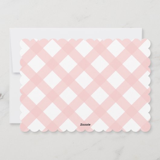 Preppy Roze Thee Set Stationery Notitiekaarten (Achterkant)
