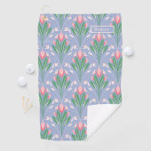 Preppy Roze Tulp Golf Handdoek voor haar (Insitu)