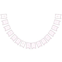 Preppy roze verjaardagstaart eerste verjaardag Tre Vlaggetjes