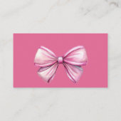 Preppy roze waslijn baby shower luier loterij informatiekaartje (Achterkant)