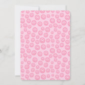 Preppy Roze Y2K Verjaardag Kaart (Achterkant)