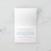 Preppy Rozen Ginger Jar Bruidsdouche Persoonlijk Bedankkaart (Binnen)