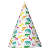 Preppy Safari Animal Girl Birthday Party Petten Feesthoedjes (Voorkant)
