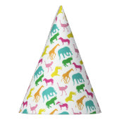 Preppy Safari Animal Girl Birthday Party Petten Feesthoedjes (Links)