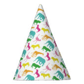 Preppy Safari Animal Girl Birthday Party Petten Feesthoedjes (Rechts)