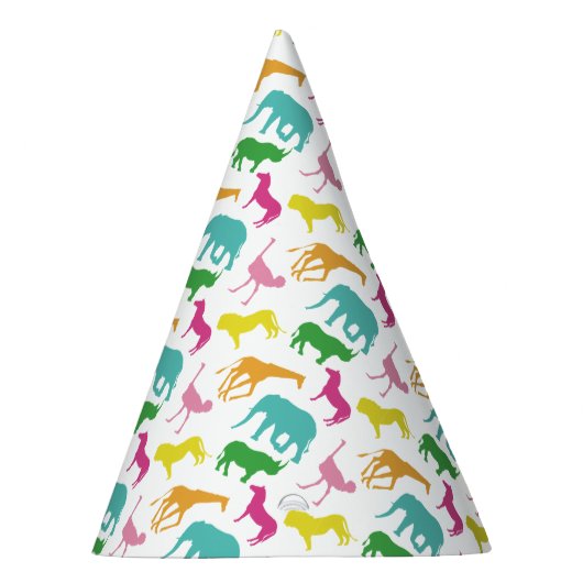 Preppy Safari Animal Girl Birthday Party Petten Feesthoedjes (Rechts)