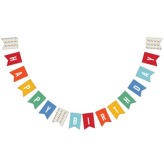 Preppy Safari Animal Silhouette Birthday Banner (Alle)