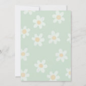 Preppy Sage Green Y2K Happy Face Party Verjaardag Kaart (Achterkant)