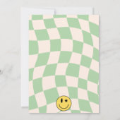 Preppy Sage Groene Glimlach Feest Verjaardag uitno Kaart (Achterkant)