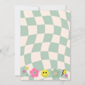 Preppy Sage Groene Y2K Slaap Over Verjaardag Kaart (Achterkant)