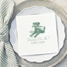 Preppy Saliegroene Labradoodle Champagne Bruiloft