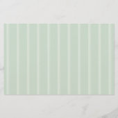 Preppy Saliegroene Streep Dachshund Briefpapier (Achterkant)