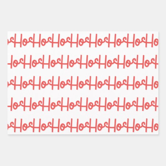 Preppy Santa Claus Pattern Inpakpapier Vel (Voorkant 2)