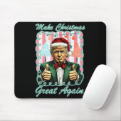 Preppy Santa Trump 2025 Men Xmas Make Christmas Gr Muismat (Met muis)