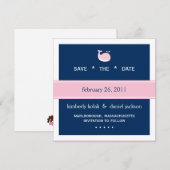 Preppy Save the Date (Voorkant / Achterkant)