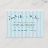Preppy Schattigee Stripes Boeken voor Baby Informatiekaartje (Voorkant)