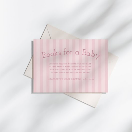 Preppy Schattigee Stripes Boeken voor Baby Informatiekaartje