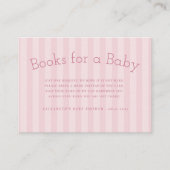Preppy Schattigee Stripes Boeken voor Baby Informatiekaartje (Voorkant)