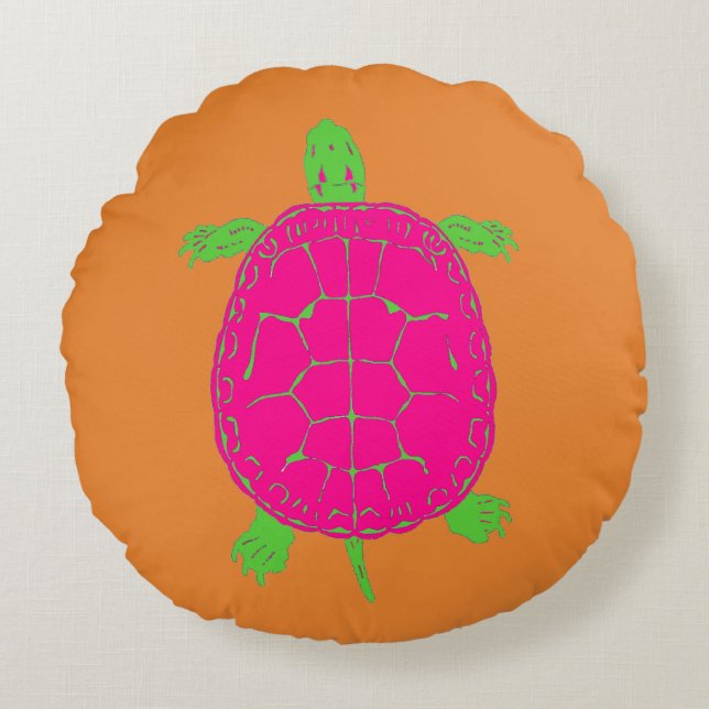 Preppy Schildpad Kussen (Voorkant)
