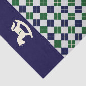 Preppy Schommelpaard Argyle 1e Verjaardag Tissuepapier (Detail)