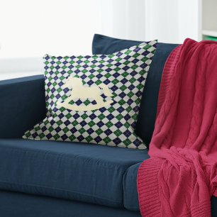 Preppy Schommelpaard Argyle Kussen