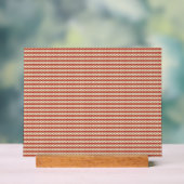 Preppy Schooljaar Geometrisch Ontwerp Acryl Bord (Neutraal)
