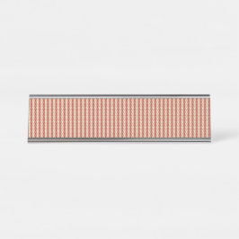 Preppy Schooljaar Geometrisch Ontwerp Bureau Naambordje