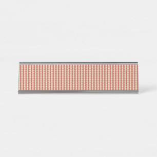 Preppy Schooljaar Geometrisch Ontwerp Bureau Naambordje