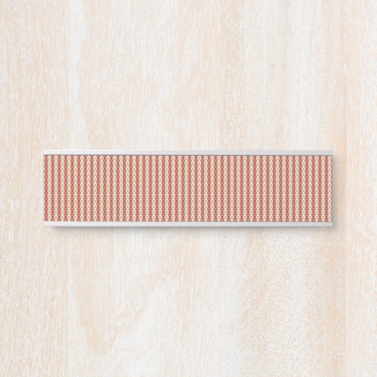 Preppy Schooljaar Geometrisch Ontwerp Deurbordje (Voorkant)