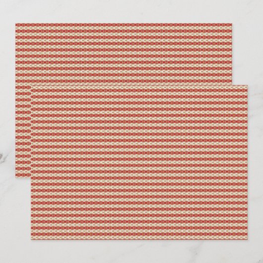 Preppy Schooljaar Geometrisch Ontwerp Notitiekaartje (Voorkant / Achterkant)