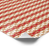 Preppy Schooljaar Geometrisch Ontwerp Perfect Poster (Hoek)